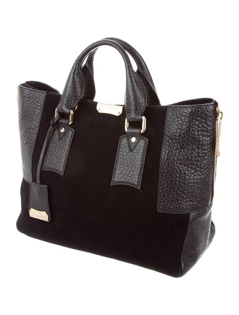 burberry black suede bag|Women’s Designer Tote Bags .